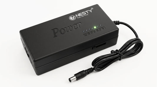 NESTY® Universal Laptop Charger — 100W, 8 Swappable Connectors (12V-24V)
